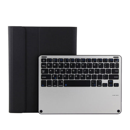 3018 Detachable Bluetooth 3.0 Aluminum Alloy Keyboard + Imitation Cloth Texture Leather Tablet Case for iPad Air / Air 2 / iPad Pro 9.7 inch, with Sleep / Water Repellent Function(Black)-garmade.com