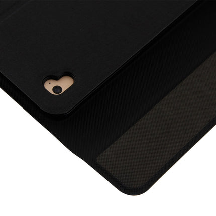 3018 Detachable Bluetooth 3.0 Aluminum Alloy Keyboard + Imitation Cloth Texture Leather Tablet Case for iPad Air / Air 2 / iPad Pro 9.7 inch, with Sleep / Water Repellent Function(Black)-garmade.com