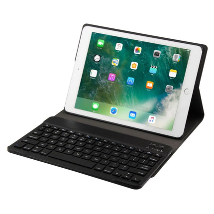 FT-1030 Bluetooth 3.0 ABS Brushed Texture Keyboard + Skin Texture Leather Tablet Case for iPad Air / Air 2 / iPad Pro 9.7 inch, with Three-gear Angle Adjustment / Magnetic / Sleep Function (Black)-garmade.com