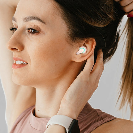 MD06 Mini In-ear TWS Wireless Touch Digital Display Bluetooth Earphone (Pink)-garmade.com