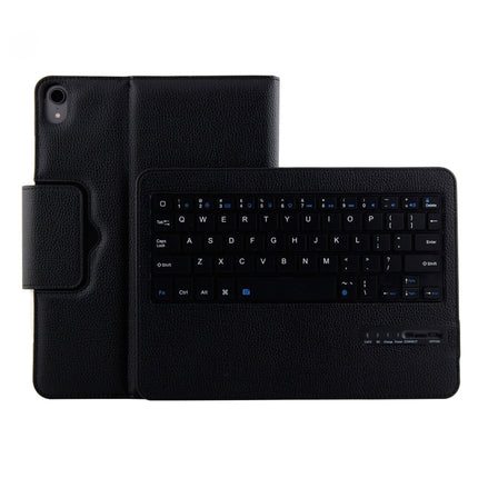 IP011 Detachable Bluetooth 3.0 ABS Keyboard + Litchi Texture Leather Tablet Case for iPad Pro 11 inch (2018), with Sleep Function (Black)-garmade.com