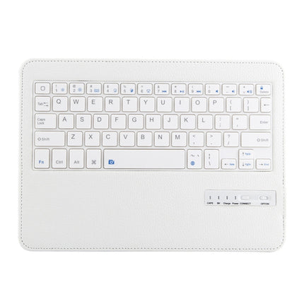 IP011 Detachable Bluetooth 3.0 ABS Keyboard + Litchi Texture Leather Tablet Case for iPad Pro 11 inch (2018), with Sleep Function (White)-garmade.com