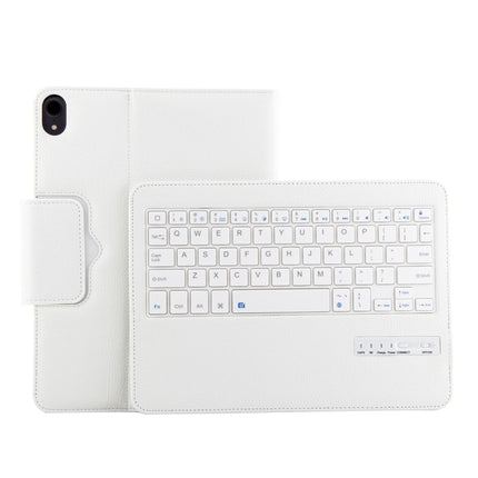IP011 Detachable Bluetooth 3.0 ABS Keyboard + Litchi Texture Leather Tablet Case for iPad Pro 11 inch (2018), with Sleep Function (White)-garmade.com