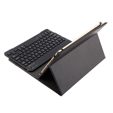 TY-1031 Universal Bluetooth 3.0 ABS Brushed Texture Keyboard + Leather Tablet Case for iOS, Windows, Android Tablet PC Between 9-10.5 inch(Black)-garmade.com