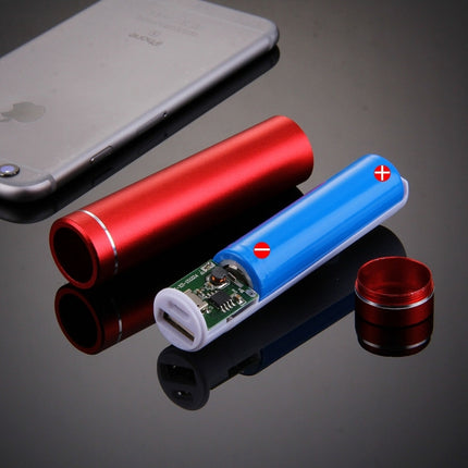 Portable High-efficiency Single 18650 Battery Power Bank Shell Box with USB Output & Indicator Light, For iPhone, iPad, Samsung, LG, Sony Ericsson, MP4, PSP, Camera, Battery Not Included, Random Color Delivery-garmade.com