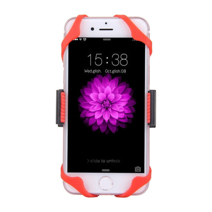 360 Degree Rotation Bicycle Phone Holder with Flexible Stretching Clip for iPhone 7 & 7 Plus / iPhone 6 & 6 Plus / iPhone 5 & 5C & 5s(Red)-garmade.com
