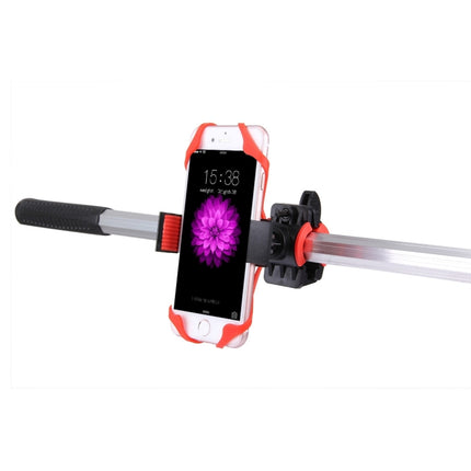 360 Degree Rotation Bicycle Phone Holder with Flexible Stretching Clip for iPhone 7 & 7 Plus / iPhone 6 & 6 Plus / iPhone 5 & 5C & 5s(Red)-garmade.com