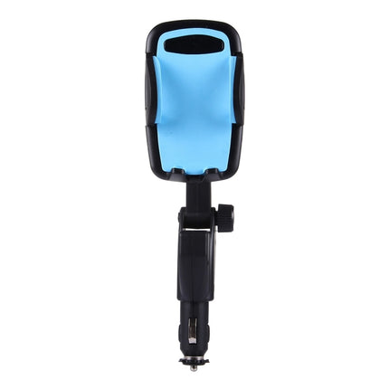 HC006 2 in 1 Car Charger & 360 Rotation Holder, Random Color Delivery, For iPhone, Galaxy, Huawei, Xiaomi, LG, HTC and other Smartphones of width 47-92mm Smartphone-garmade.com