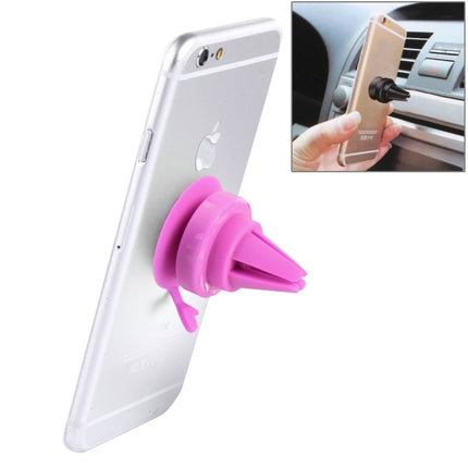 Universal 360 Degrees Rotation Car Air Vent Mount Sucker Holder Stand, Sucker Diameter: 3.5 cm, Holder Height: 4.5cm, For Tablets, iPhone, Samsung, Huawei, Xiaomi, HTC and Other Smart Phones(Magenta)-garmade.com