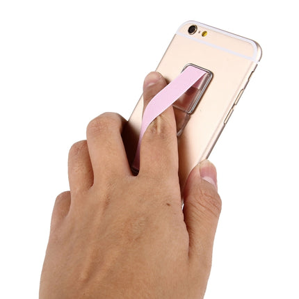 2 in 1 Adjustable Universal Mini Adhesive Holder Stand + Slim Finger Grip, Size: 7.3 x 2.2 x 0.3 cm(Pink)-garmade.com