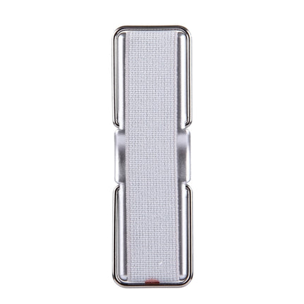 2 in 1 Adjustable Universal Mini Adhesive Holder Stand + Slim Finger Grip, Size: 7.3 x 2.2 x 0.3 cm(Grey)-garmade.com