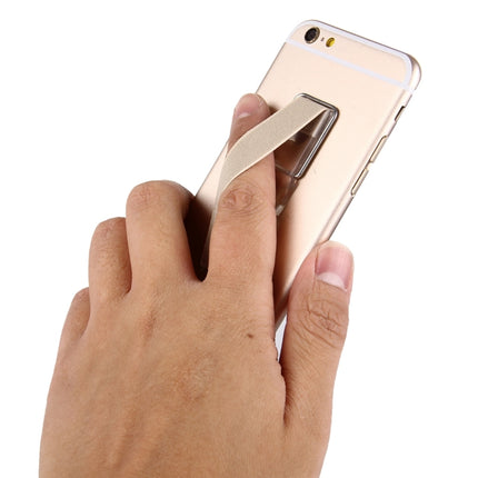 2 in 1 Adjustable Universal Mini Adhesive Holder Stand + Slim Finger Grip, Size: 7.3 x 2.2 x 0.3 cm(Gold)-garmade.com