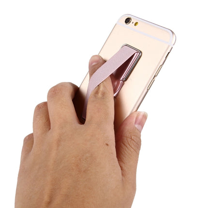 2 in 1 Adjustable Universal Mini Adhesive Holder Stand + Slim Finger Grip, Size: 7.3 x 2.2 x 0.3 cm(Rose Gold)-garmade.com