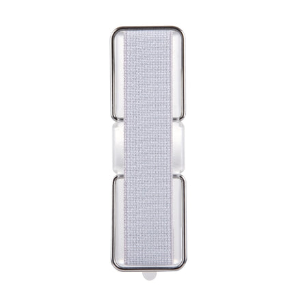 2 in 1 Adjustable Universal Mini Adhesive Holder Stand + Slim Finger Grip, Size: 7.3 x 2.2 x 0.3 cm(Silver)-garmade.com