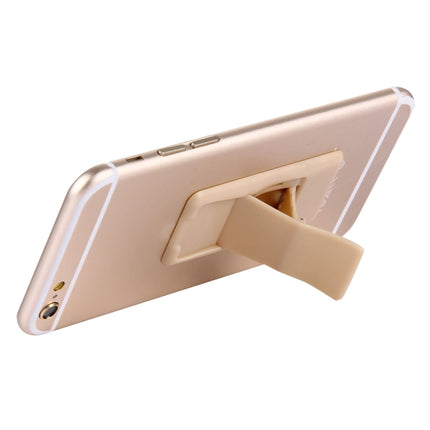 Concise Style Changeable Adjustable Universal Mini Adhesive Holder Stand, Size: 6.4 x 3.1 x 0.2 cm, For iPhone, Galaxy, Huawei, Xiaomi, LG, HTC and Tablets(Gold)-garmade.com