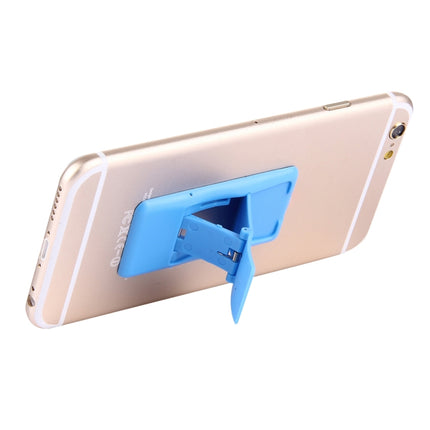 Concise Style Changeable Adjustable Universal Mini Adhesive Holder Stand, Size: 6.4 x 3.1 x 0.2 cm, For iPhone, Galaxy, Huawei, Xiaomi, LG, HTC and Tablets(Blue)-garmade.com