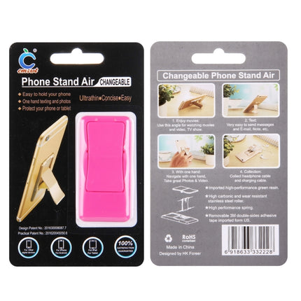 Concise Style Changeable Adjustable Universal Mini Adhesive Holder Stand, Size: 6.4 x 3.1 x 0.2 cm, For iPhone, Galaxy, Huawei, Xiaomi, LG, HTC and Tablets(Magenta)-garmade.com