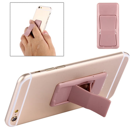 Concise Style Changeable Adjustable Universal Mini Adhesive Holder Stand, Size: 6.4 x 3.1 x 0.2 cm, For iPhone, Galaxy, Huawei, Xiaomi, LG, HTC and Tablets(Rose Gold)-garmade.com