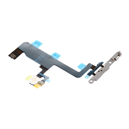 Power Button & Flashlight Flex Cable with Brackets for iPhone 6-garmade.com