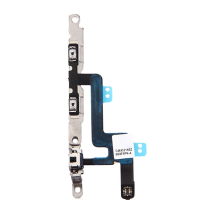 Volume Button & Mute Switch Flex Cable with Brackets for iPhone 6-garmade.com