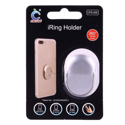 Cmzact CPS-005 Universal 360 Degrees Rotatable Plastic Ring Holder(Silver)-garmade.com
