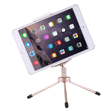 Multi-function Aluminum Alloy Tripod Mount Holder Stand , for iPad, iPhone, Samsung, Lenovo, Sony and other Smartphones & Tablets & Digital Cameras(Gold)-garmade.com