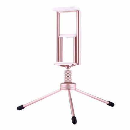 Multi-function Aluminum Alloy Tripod Mount Holder Stand , for iPad, iPhone, Samsung, Lenovo, Sony and other Smartphones & Tablets & Digital Cameras(Rose Gold)-garmade.com
