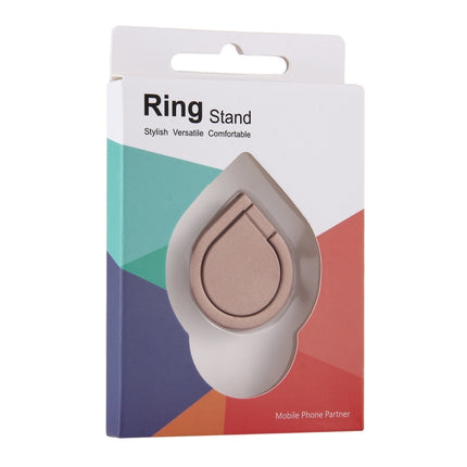 Universal 360 Degree Rotation Drops of water Style Ring Phone Holder Stand(Rose Gold)-garmade.com