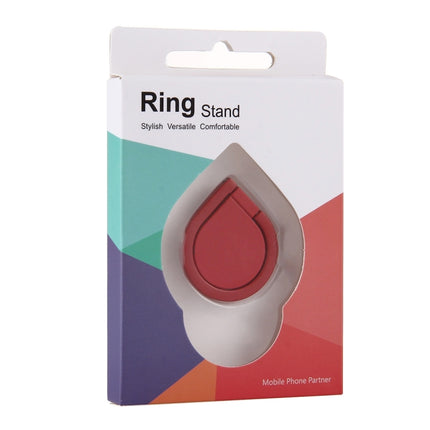 Universal 360 Degree Rotation Drops of water Style Ring Phone Holder Stand(Red)-garmade.com
