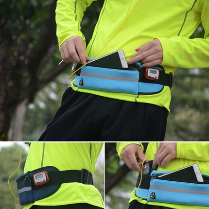 Minimalist Stylish Style Multifunctional Outdoor Sports Running Hiking Riding Travelling Belt Sweatproof Waterproof Diving Material Waist Bag Protective Case for 6 inch Phone with Card Pocket & Earphone Hole & Elastic Bandage & Sturdy Buckle & Night Visib-garmade.com