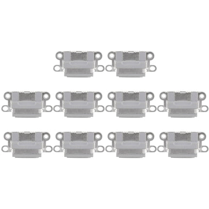 10 PCS Charging Port Connector for iPhone 6 / 6S(Grey)-garmade.com