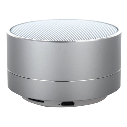 A10 Mini Portable Bluetooth Speaker Built-in MIC & LED, Support Hands-free Calls & TF Card(Silver)-garmade.com