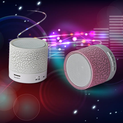 A9 Mini Portable Glare Crack Bluetooth Stereo Speaker with LED Light, Built-in MIC, Support Hands-free Calls & TF Card(Green)-garmade.com
