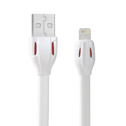 REMAX RC-035i Laser Series 1m 2.1A 8 Pin to USB Data Sync Charger Cable with LED Indicator(White)-garmade.com