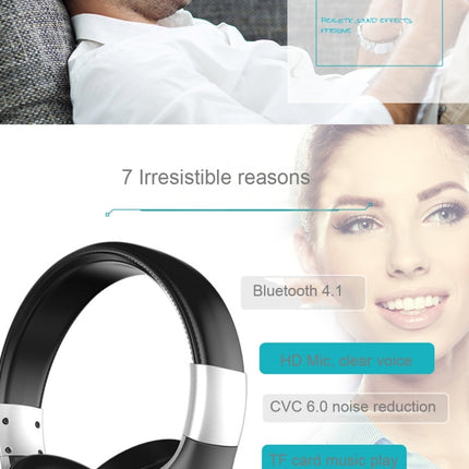 Zealot B19 Folding Headband Bluetooth Stereo Music Headset with Display for iPhone, Galaxy, Huawei, Xiaomi, LG, HTC and Other Smart Phones(Black)-garmade.com
