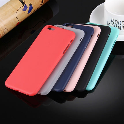 For iPhone 6 & 6s Solid Color TPU Protective Case Without Round Hole(Red)-garmade.com