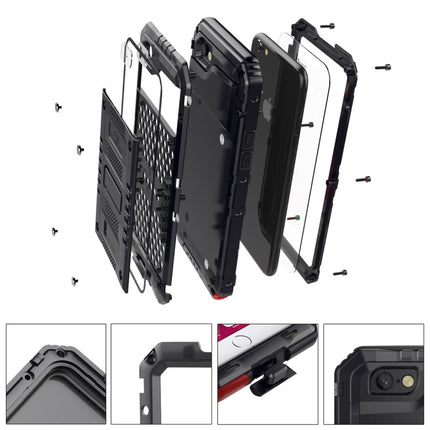 Waterproof Dustproof Shockproof Zinc Alloy + Silicone Case for iPhone 6 & 6s (Black)-garmade.com