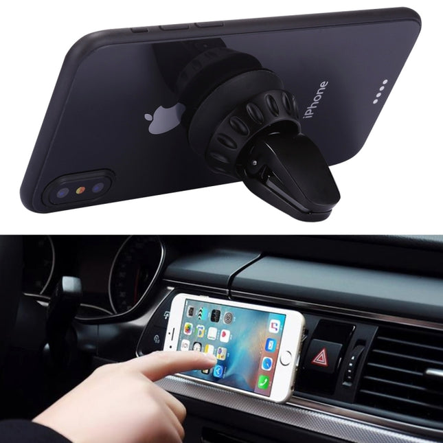 Silicone Sucker Universal Car Air Vent Phone Holder Stand Mount , For iPhone, Samsung, Sony, Lenovo, HTC, Huawei, and other Smartphones(Black)-garmade.com