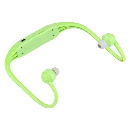 506 Life Waterproof Sweatproof Stereo Wireless Sports Earbud Earphone In-ear Headphone Headset with Micro SD Card Slot, For Smart Phones & iPad & Laptop & Notebook & MP3 or Other Audio Devices, Maximum SD Card Storage: 8GB(Green)-garmade.com