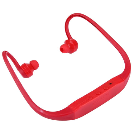 506 Life Waterproof Sweatproof Stereo Wireless Sports Earbud Earphone In-ear Headphone Headset with Micro SD Card Slot, For Smart Phones & iPad & Laptop & Notebook & MP3 or Other Audio Devices, Maximum SD Card Storage: 8GB(Red)-garmade.com