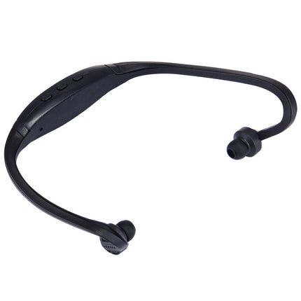 BS19C Life Waterproof Stereo Wireless Sports Bluetooth In-ear Headphone Headset with Micro SD Card Slot & Hands Free, For Smart Phones & iPad or Other Bluetooth Audio Devices(Black)-garmade.com