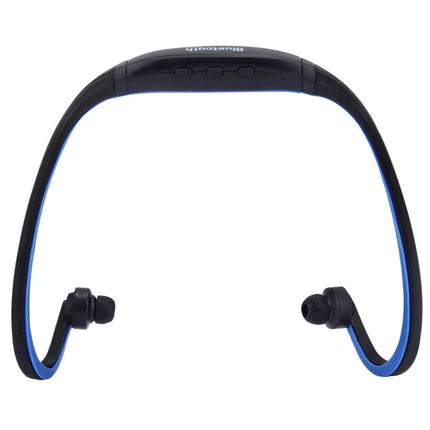 BS19C Life Waterproof Stereo Wireless Sports Bluetooth In-ear Headphone Headset with Micro SD Card Slot & Hands Free, For Smart Phones & iPad or Other Bluetooth Audio Devices(Dark Blue)-garmade.com