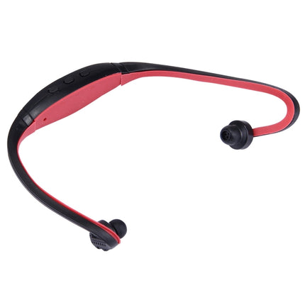 BS19C Life Waterproof Stereo Wireless Sports Bluetooth In-ear Headphone Headset with Micro SD Card Slot & Hands Free, For Smart Phones & iPad or Other Bluetooth Audio Devices(Red)-garmade.com