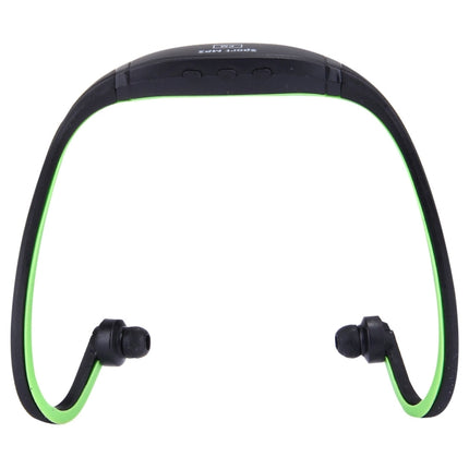 SH-W1FM Life Waterproof Sweatproof Stereo Wireless Sports Earbud Earphone In-ear Headphone Headset with Micro SD Card, For Smart Phones & iPad & Laptop & Notebook & MP3 or Other Audio Devices, Maximum SD Card Storage: 8GB(Green)-garmade.com