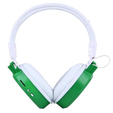 SH-S1 Folding Stereo HiFi Wireless Sports Headphone Headset with LCD Screen to Display Track Information & SD / TF Card, For Smart Phones & iPad & Laptop & Notebook & MP3 or Other Audio Devices(Green)-garmade.com