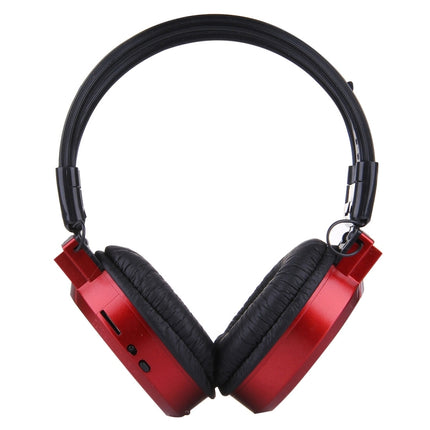 SH-S1 Folding Stereo HiFi Wireless Sports Headphone Headset with LCD Screen to Display Track Information & SD / TF Card, For Smart Phones & iPad & Laptop & Notebook & MP3 or Other Audio Devices(Red)-garmade.com