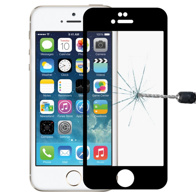 Full Screen Dispensing Tempered Glass Film for iPhone 6 Plus & 6s Plus 10D(Black)-garmade.com