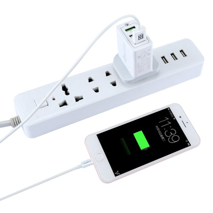 3 USB Ports (3A + 2.4A + 2.4A) Quick Charger QC 3.0 Travel Charger, UK Plug, For iPhone, iPad, Samsung, HTC, Sony, Nokia, LG and other Smartphones-garmade.com