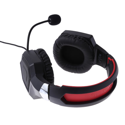 ONIKUMA K8 Over Ear Bass Stereo Surround Gaming Headphone with Microphone & LED Lights(Red)-garmade.com