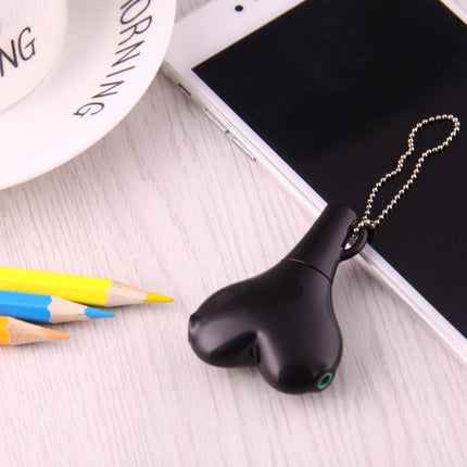 1 Male to 2 Females 3.5mm Jack Plug Multi-function Heart Shaped Earphone Audio Video Splitter Adapter with Key Chain for iPhone, iPad, iPod, Samsung, Xiaomi, HTC and Other 3.5 mm Audio Interface Electronic Digital Products(Black)-garmade.com